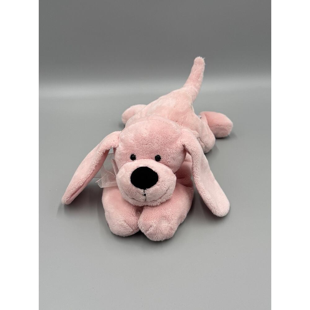 Vintage Jerry Elsner Pink Puppy Dog Plush 11” Stuffed Animal
